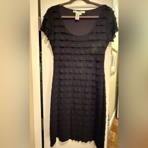 Max Studio Black Tiered Dress